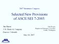 2007 Structures Congress Selected New Provisions of ASCE/SEI 7-2005 PowerPoint PPT Presentation