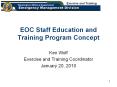 EOC Staff Education and Training Program Concept PowerPoint PPT Presentation