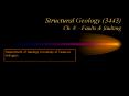 Structural Geology (3443) Ch. 8   Faults & faulting PowerPoint PPT Presentation