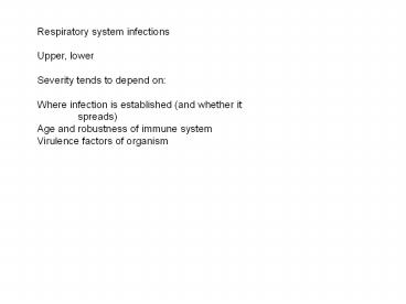 PPT – Respiratory system infections PowerPoint presentation | free to ...