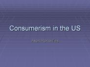 Consumerism in the US