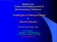 Middle East Performance Measurement & PowerPoint PPT Presentation