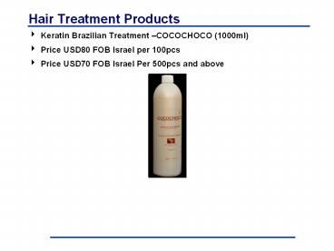 Hair Treatment Products