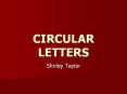 CIRCULAR LETTERS