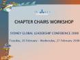 CHAPTER CHAIRS WORKSHOP PowerPoint PPT Presentation