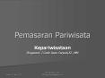 Pemasaran Pariwisata PowerPoint PPT Presentation