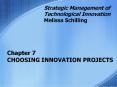 Chapter 7 CHOOSING INNOVATION PROJECTS PowerPoint PPT Presentation