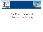 The Four Factors of Effective Leadership