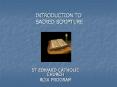INTRODUCTION TO SACRED SCRIPTURE PowerPoint PPT Presentation
