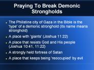 Praying To Break Demonic Strongholds