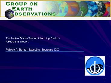 Patricio A. Bernal, Executive Secretary IOC