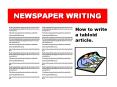 NEWSPAPER WRITING PowerPoint PPT Presentation