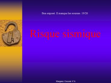 Risque sismique