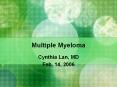 Multiple Myeloma PowerPoint PPT Presentation