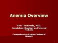 Anemia Overview PowerPoint PPT Presentation