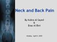 Neck and Back Pain PowerPoint PPT Presentation