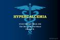 HYPERCALCEMIA PowerPoint PPT Presentation