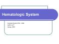 Hematologic System PowerPoint PPT Presentation