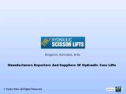 Hydraulic Cars Scissor Lift Manufacturers