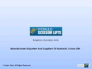 Hydraulic Scissors Lift Suppliers India