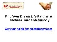 Matrimonial Services Offered by Global Alliance Marriage Bureau