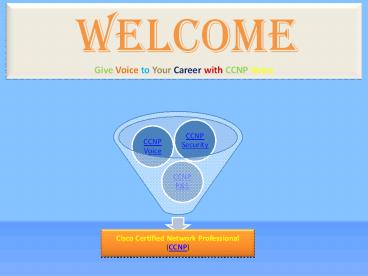Give Voice to Your Career with CCNP Voice