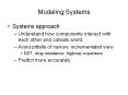 Modeling Systems PowerPoint PPT Presentation