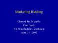 Marketing Riesling PowerPoint PPT Presentation
