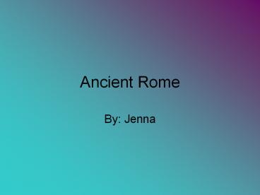 Ancient Rome