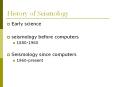 History of Seismology PowerPoint PPT Presentation