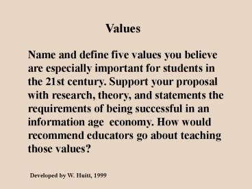 Values