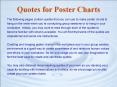 Quotes for Poster Charts PowerPoint PPT Presentation