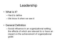 Leadership