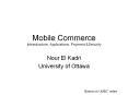 Mobile Commerce Infrastructure, Applications, Payment &Security PowerPoint PPT Presentation