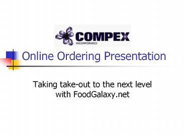 Taking take-out to the next level with FoodGalaxy.net