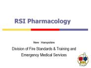 RSI Pharmacology New Hampshire Division of Fire Standards