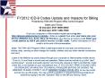 FY2012 ICD-9 Codes Update and Impacts for Billing Presented by TMA UBO Program Office Contract Support PowerPoint PPT Presentation