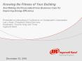 Knowing the Fitness of Your Building And Making the Financially-Driven Business Case for Improving Energy Efficiency  Presented to International Conference on Sustainable Urbanization Larry Wash, President Global Services Hussmann, Thermo King and PowerPoint PPT Presentation
