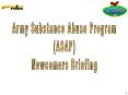 Army Substance Abuse Program PowerPoint PPT Presentation