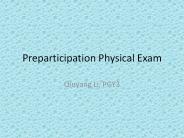 Preparticipation Physical Exam