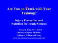 Are You on Track with Your Training? PowerPoint PPT Presentation