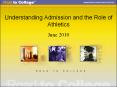 Understanding Admission and the Role of Athletics PowerPoint PPT Presentation