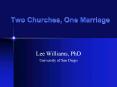 Two Churches, One Marriage PowerPoint PPT Presentation