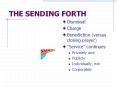 THE SENDING FORTH PowerPoint PPT Presentation
