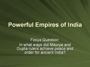 Powerful Empires of India