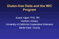 Gluten-free Diets and the WIC Program PowerPoint PPT Presentation