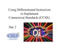 Using Differentiated Instruction PowerPoint PPT Presentation