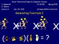 Generating Functions I PowerPoint PPT Presentation