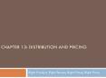 Chapter 13: DISTRIBUTION AND PRICING PowerPoint PPT Presentation