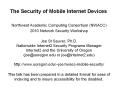 The Security of Mobile Internet Devices PowerPoint PPT Presentation